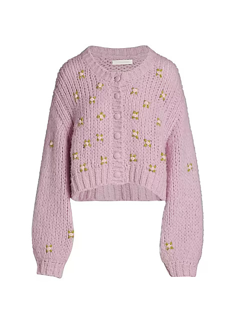 Emilie Embroidered Cardigan | Saks Fifth Avenue