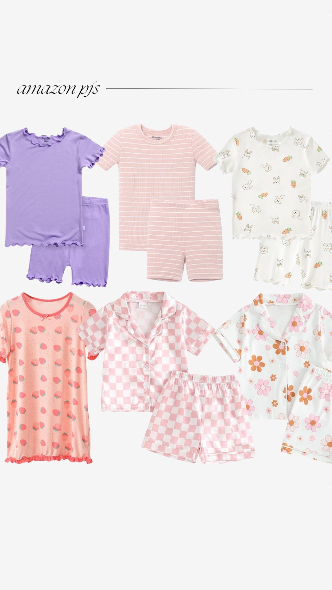 Toddler girl summer pjs! All under $17! 