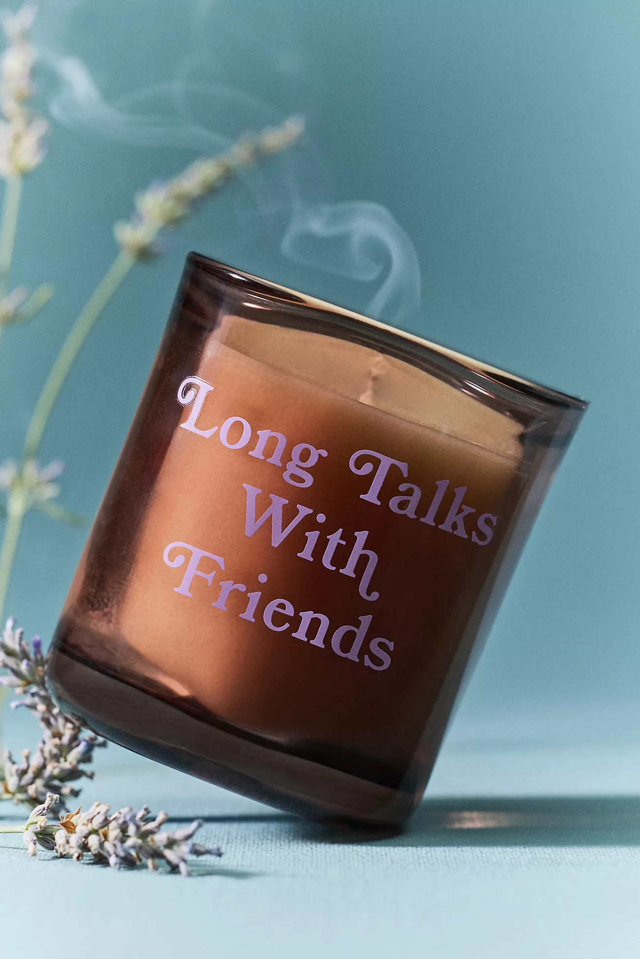 Book Boxed Woody Salted Moss & Lavender Glass Candle | Anthropologie (US)