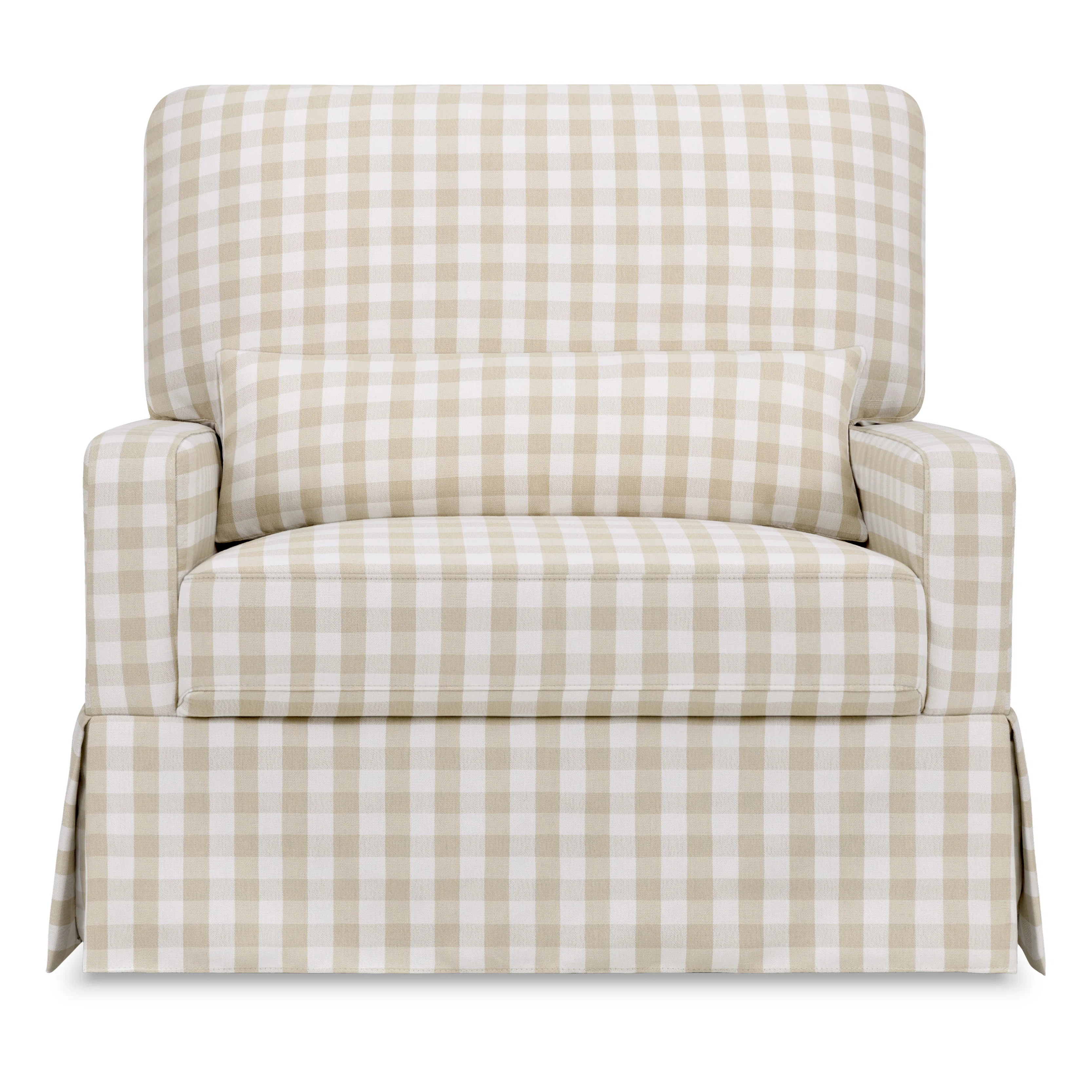 Namesake Crawford Pillowback Chair and a Half Upholstered Swivel Glider | Birch Lane | Birch Lane