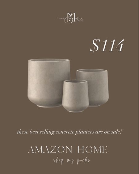 Best selling concrete planters on sale! 🚨

#LTKstyletip #LTKhome #LTKsalealert