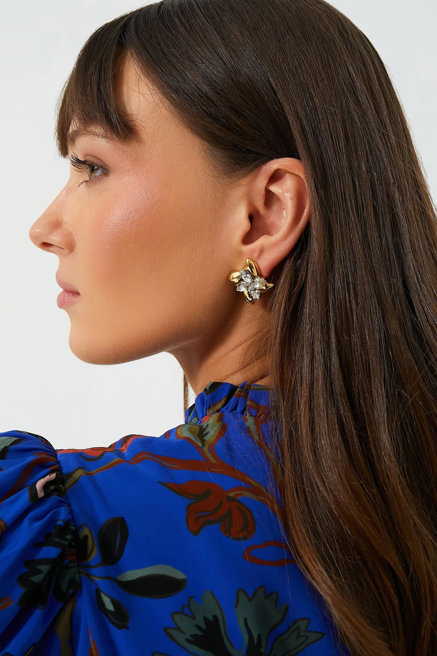 Gold and Crystal Ruth Studs | Tuckernuck (US)