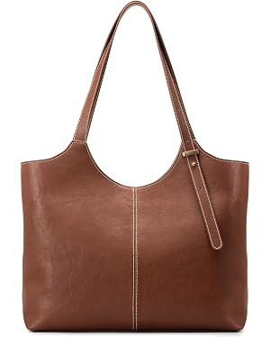 befen Genuine Leather Tote Bags for Women, Real Leather Shoulder Handbags Satchel Purses with Adj... | Amazon (US)