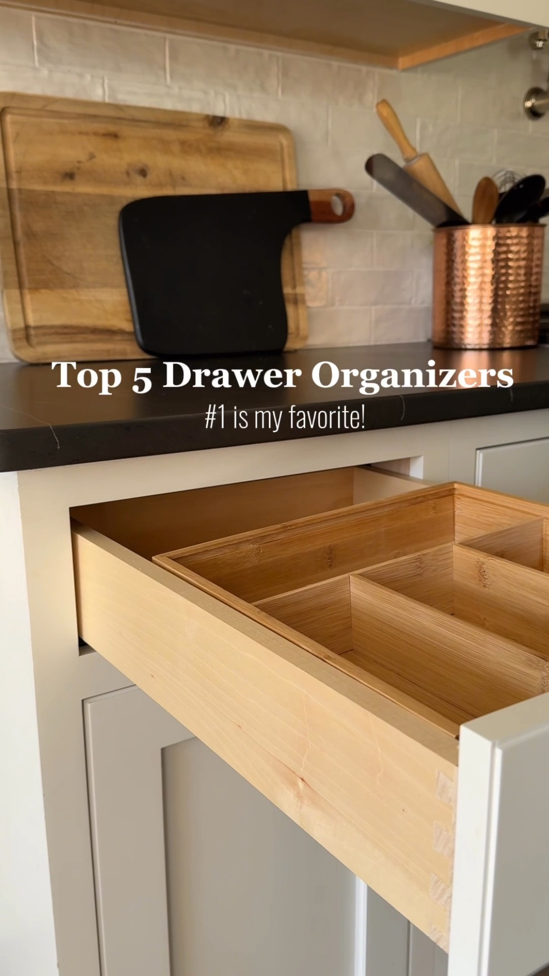 Kitchen Drawer Organization Finds 🏠✨
I’ve been on a mission to get our kitchen in order — and the drawers were first on my list! There’s something so satisfying about opening a drawer and everything actually having its place. 🙌

Here are 5 of my favorite Amazon drawer organizers that have helped keep things neat and functional — perfect for utensils, cooking tools, and those random odds and ends we all have!