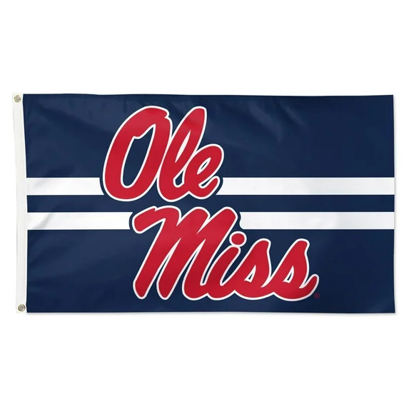 NCAA Mississippi Team Horizontal Stripes 3' x 5' Deluxe Flag | Walmart (US)