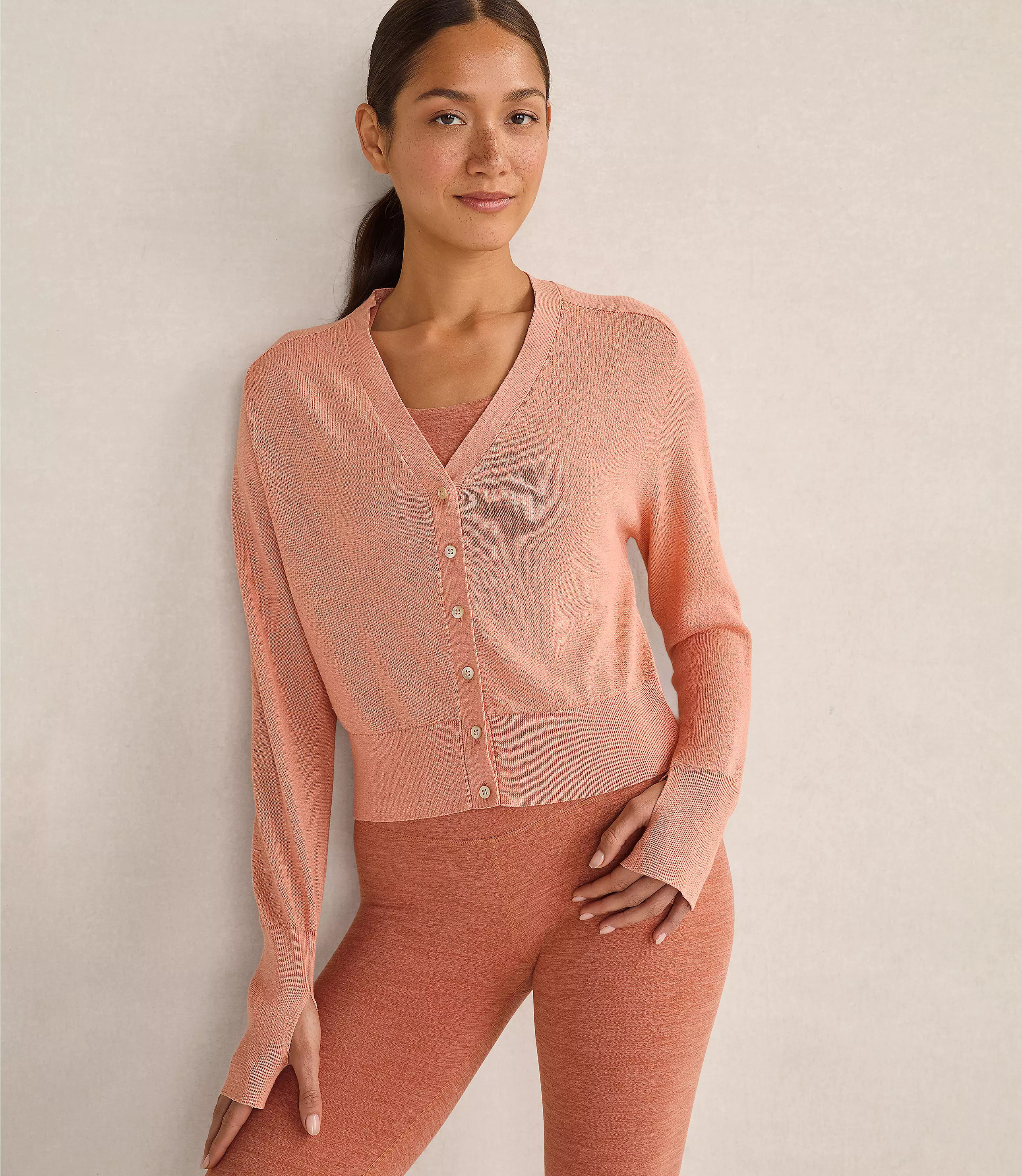 Haven Well Within Organic Cotton Viscose Lightweight Cardigan | LOFT