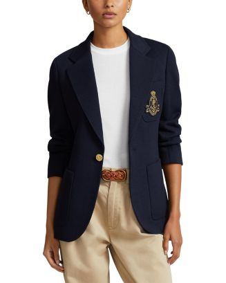 Crest Embellished Blazer | Bloomingdale's (US)