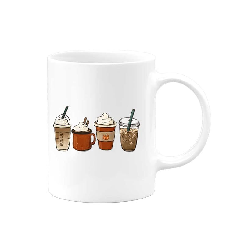 Fall Coffee Mugs | Coffees | 2022 Halloween Autumn Thanksgiving Gifts Decor Presents Ceramic Coff... | Amazon (US)