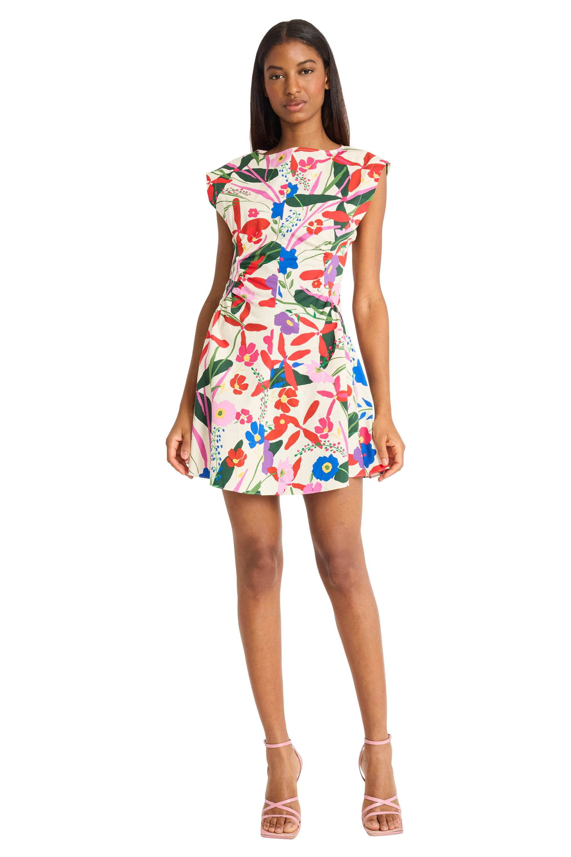 Kimora in Graceful Flowers Mini Fit & Flare Dress | Donna Morgan | Maggy London