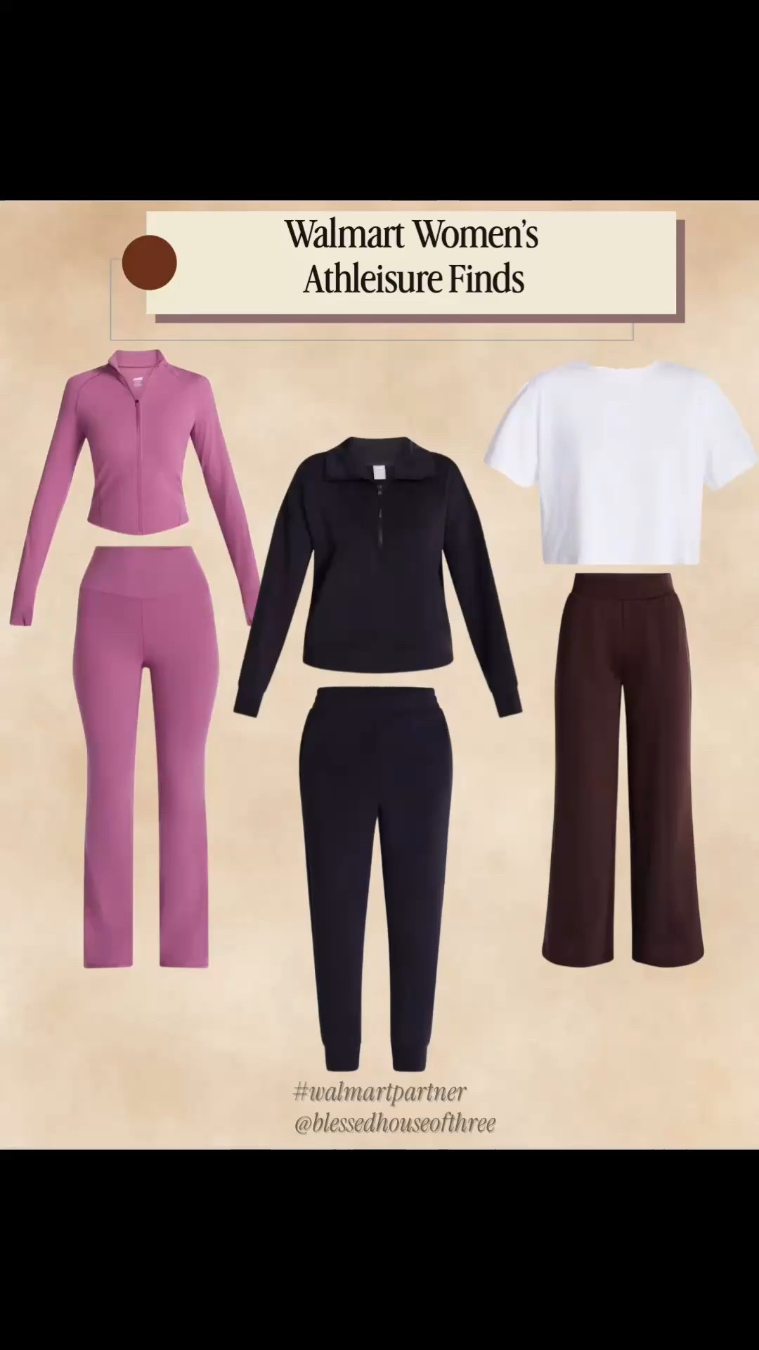 @Walmart Fall Athleisure Finds | Affordable Activewear

Walmart has so many good athleisure finds right now! From matching workout sets and flare leggings to joggers, lightweight jackets, layering tops and sneakers, these are such good affordable finds for fall.

I love that so many of these pieces can work beyond the gym too — think school drop off, errands, coffee runs, travel days and comfortable everyday outfits. The burgundy and chocolate brown pieces are especially good for fall, and there are plenty of easy black basics to mix and match with what you already own. 🤎

Shop all of my Walmart athleisure finds here!

Walmart fall outfit, fall outfit women over 50, Walmart athleisure finds, Walmart fashion finds, Walmart activewear, Walmart workout clothes, affordable activewear women, fall athleisure outfits, fall outfits women, workout outfits women, casual mom outfit, school drop off outfit, errands outfit, coffee run outfit, travel outfit women, comfortable mom outfit, flare leggings outfit, jogger outfit, Walmart sneakers

#LTKSeasonal #LTKActive #LTKfitnessgoals
