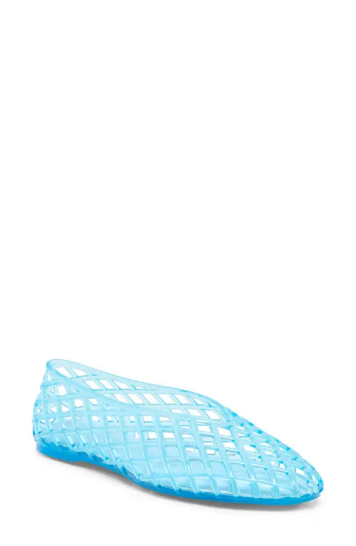 Dolce Vita Jam Jelly Flat in Blue Vinyl at Nordstrom, Size 5 | Nordstrom
