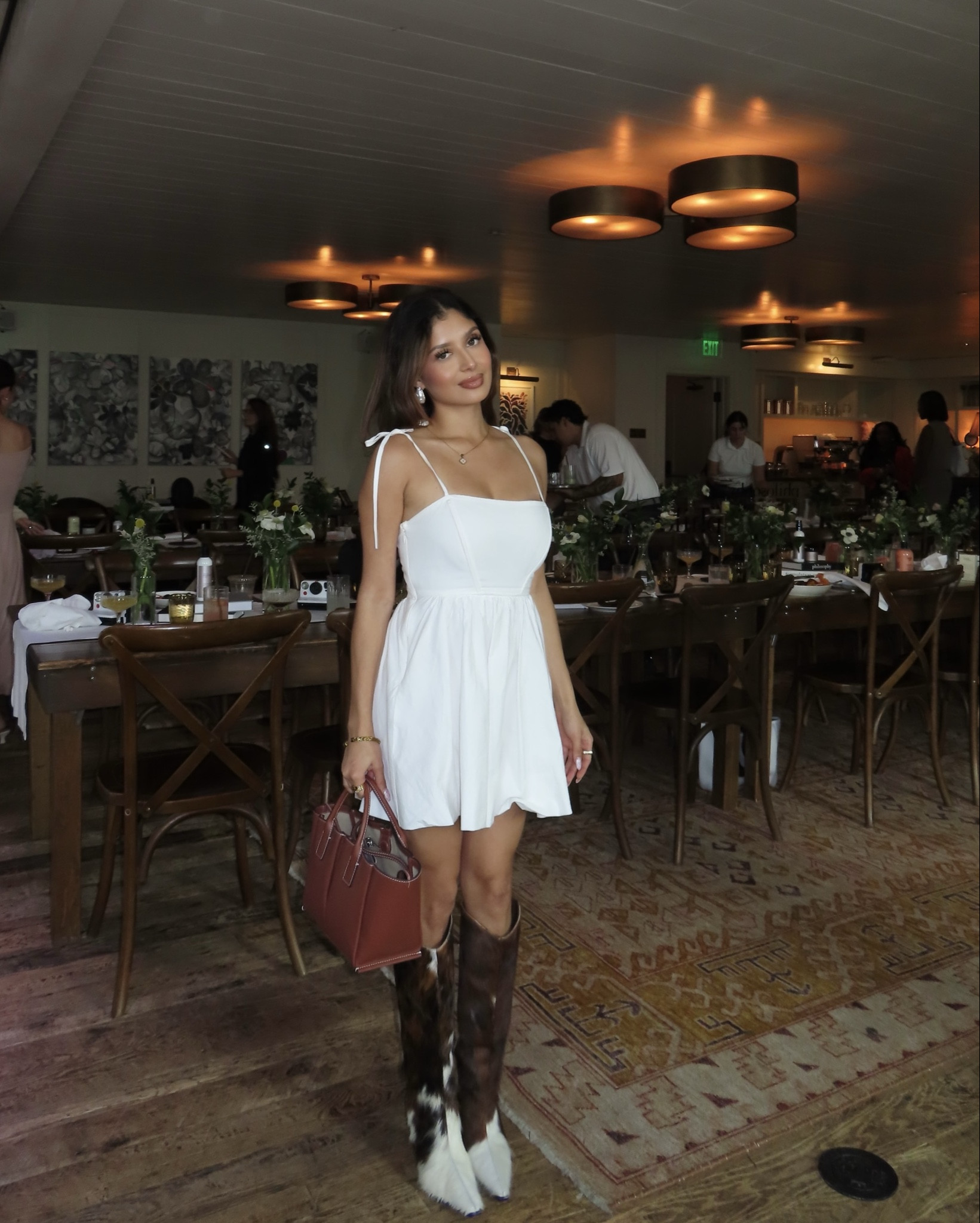 Lunch outfit in ATX 
Dress oak & fort
Boots Schutz from Revolve 
Purse Le Tanneur 

#LTKStyleTip #LTKItBag #LTKSeasonal