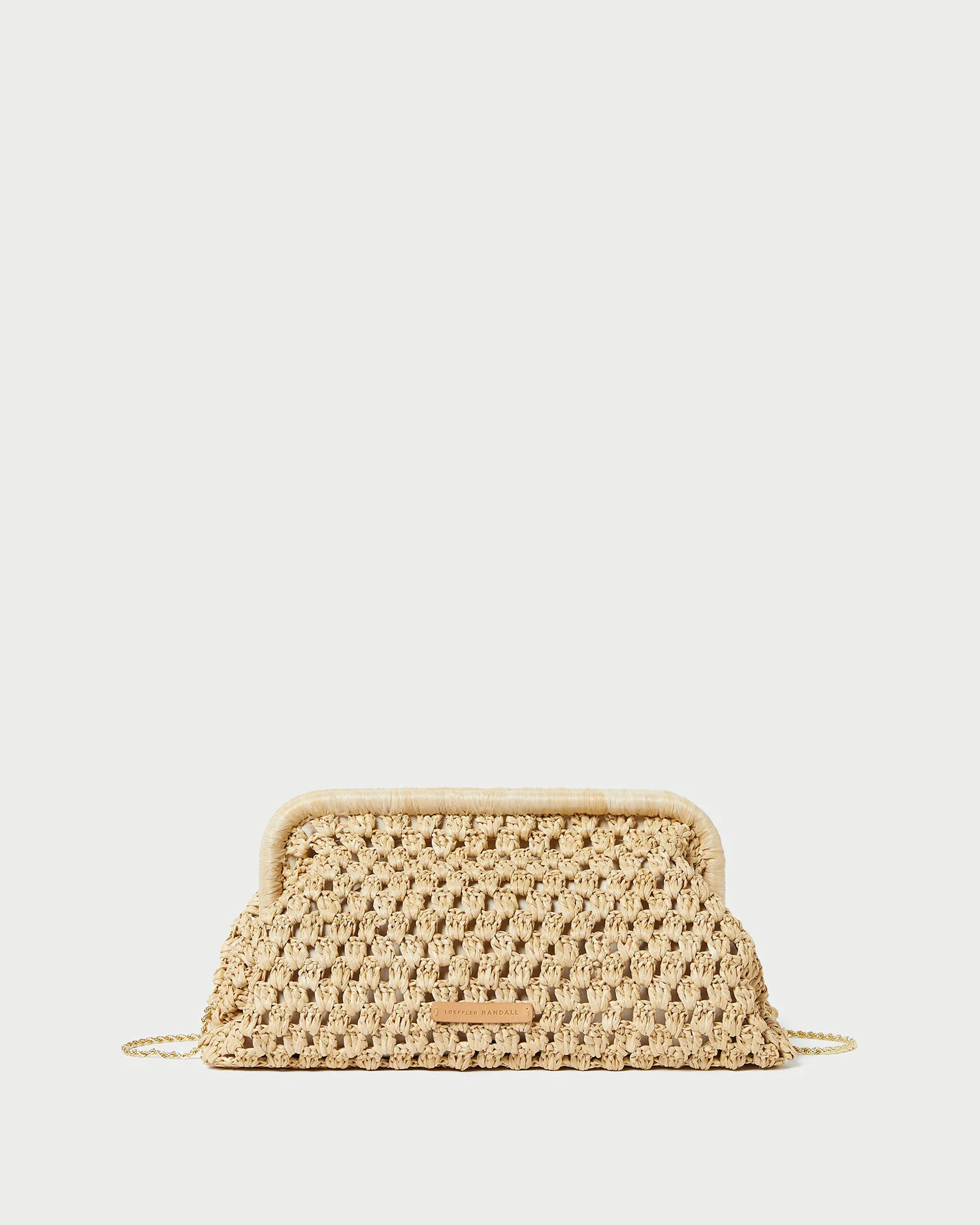 Trudie Natural Frame Clutch | Loeffler Randall