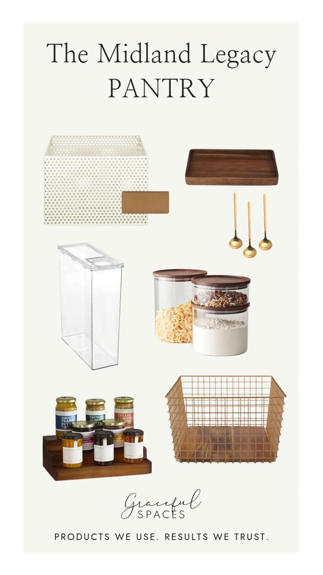 The pantry in The Midland Legacy Home Tour is a beautiful example of where thoughtful organization meets everyday living. We've gathered the exact products used to create this refined, functional space—from our favorite storage solutions and organizers to the elevated details that make the pantry feel as beautiful as it is practical. Shop the collection and discover the pieces that can help you create a pantry that's organized to last and a joy to use every day. 

 #LTKHome