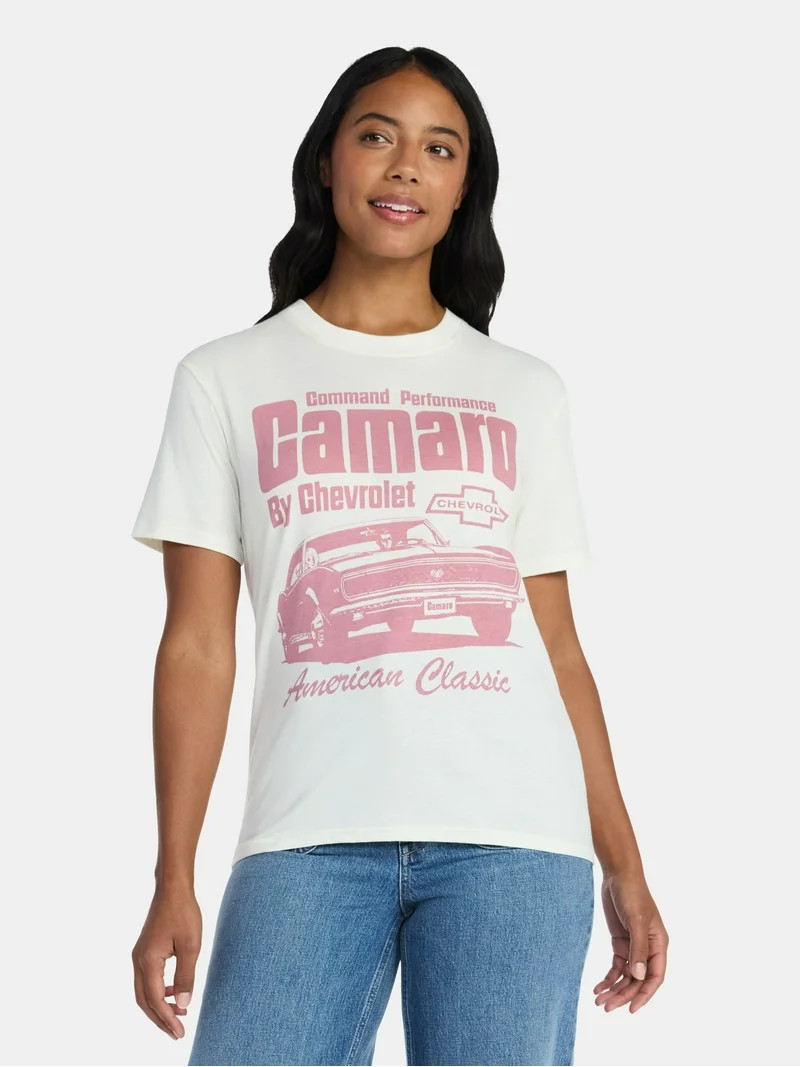 Chevy Camaro Women's Graphic Tee with Short Sleeves, Sizes XXS-XXL | Walmart (US)