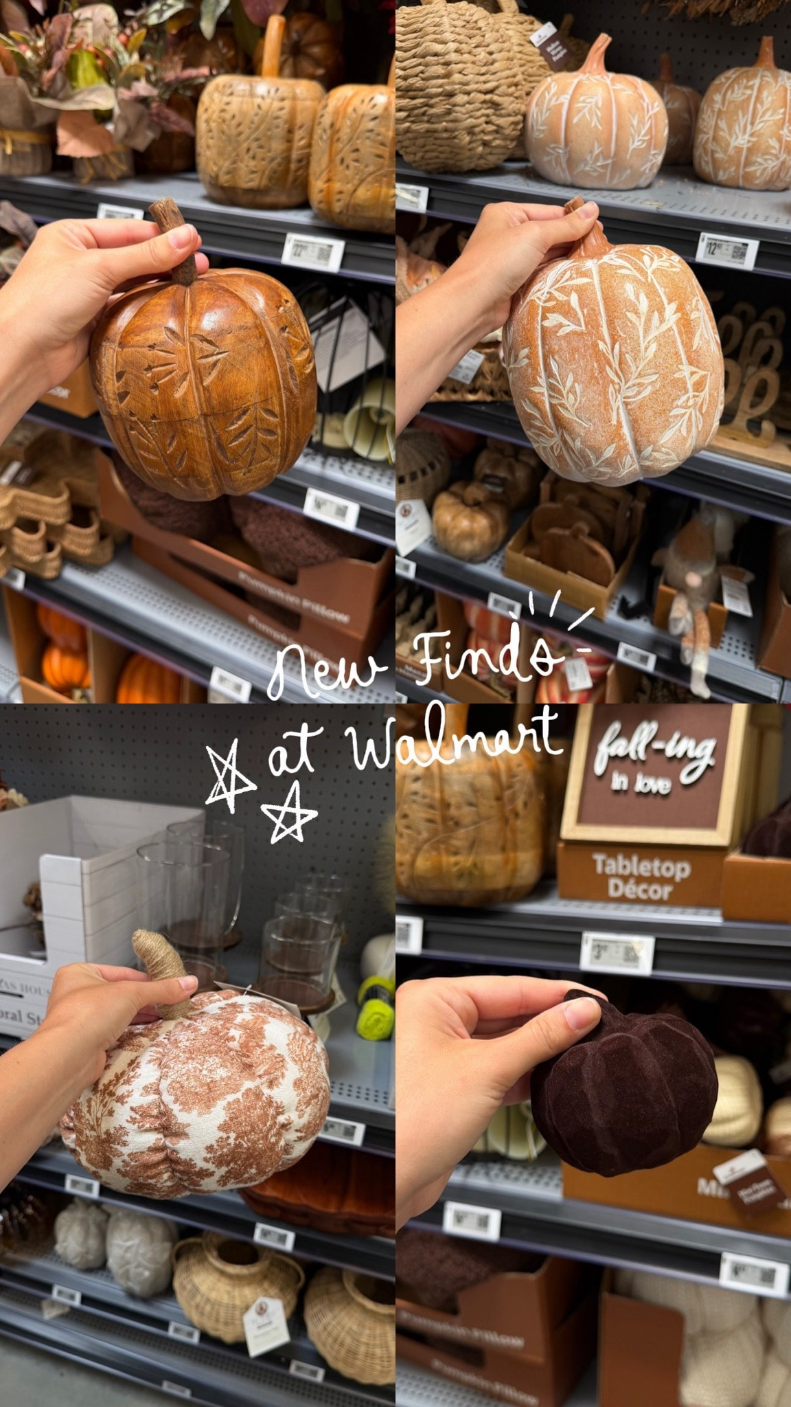 New fall decor finds at Walmart! How cute are these pumpkins! @Walmart #walmartfinds #walmarthaul #falldefor #affordablefalldecor

#LTKSeasonal #LTKHome