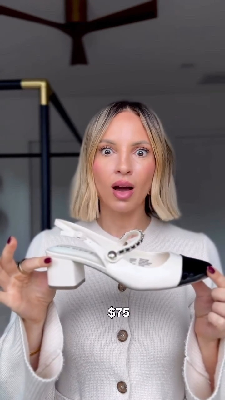 Spot the difference. I’ll wait.

I literally squealed when I opened these. They look so much like the Miu Miu ones! They run true to size. My favorite way to wear them is with capris!




#LTKFindsUnder100 #LTKShoeCrush #LTKWorkwear