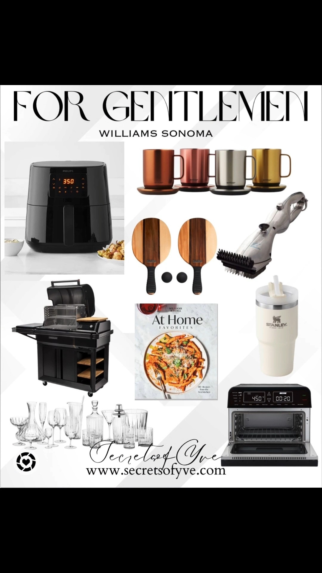 Secretsofyve: Including some of my bestsellers!  Gifts for him, gifts for gentlemen identifying figures. @williamssonoma
#Secretsofyve  #ltkgiftguide
Always humbled & thankful to have you here.. 
CEO: PATESI Global & PATESIfoundation.org
 @secretsofyve : where beautiful meets practical, comfy meets style, affordable meets glam with a splash of splurge every now and then. I do LOVE a good sale and combining codes! #ltkstyletip #ltksalealert #ltkfamily #ltku #ltkfindsunder100 #ltkfindsunder50 #ltkover40 #ltkactive #ltkparties #ltkwatchnow #ltkhome secretsofyve 

#LTKMens #LTKWedding #LTKSeasonal