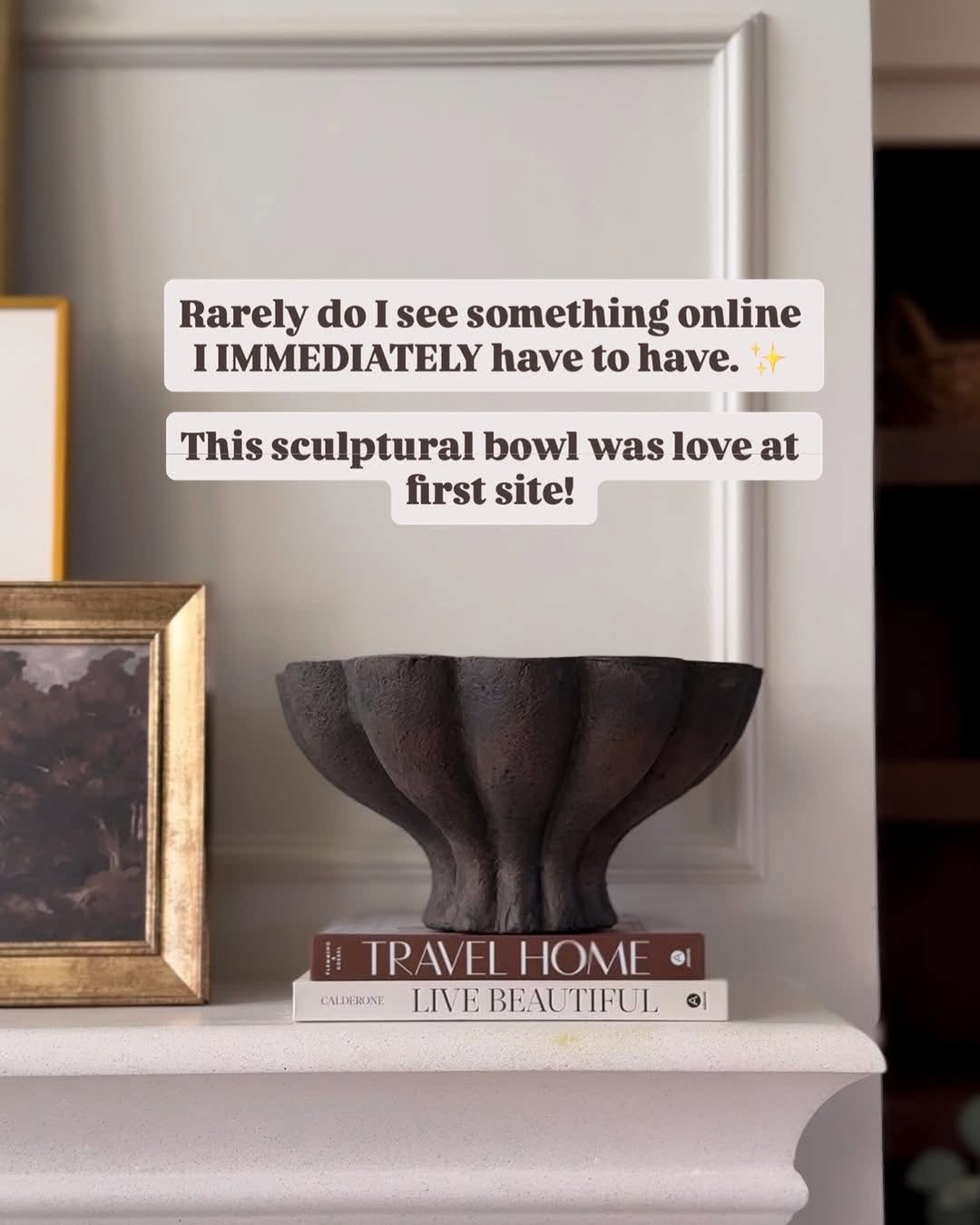 This sculptural bowl was love at first site! 😍

Home Decor / Interior Styling / Neutral Interiors / Modern Traditional / Timeless Design / Home Inspo / Layered home / Living room inspo Interior Design Ideas / design Inspiration Cozy Spaces / Interior Details / home styling inspo / home refresh

#LTKHome #LTKOver40 #LTKdayinmylife