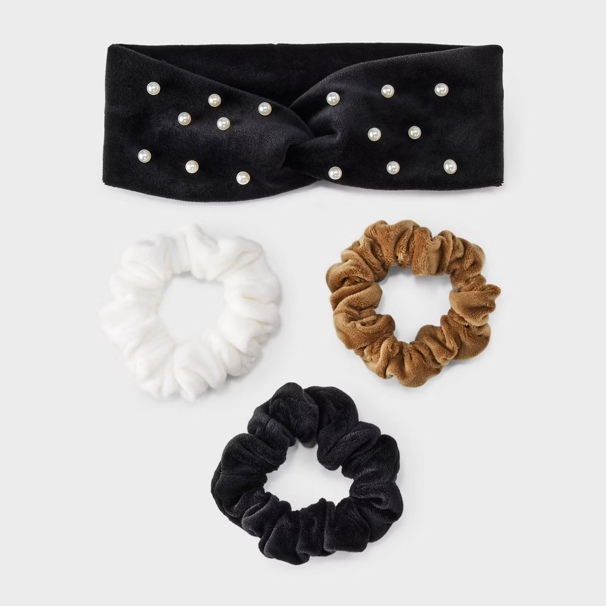 Pearl Headwrap and Hair Twister Set 4pc - A New Day™ Neutral | Target