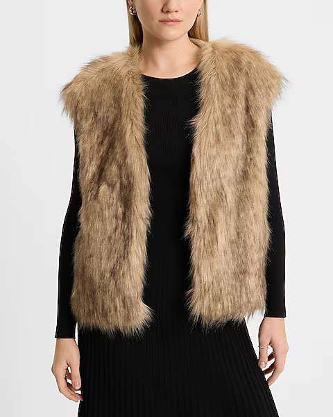 Faux Fur Vest | Express