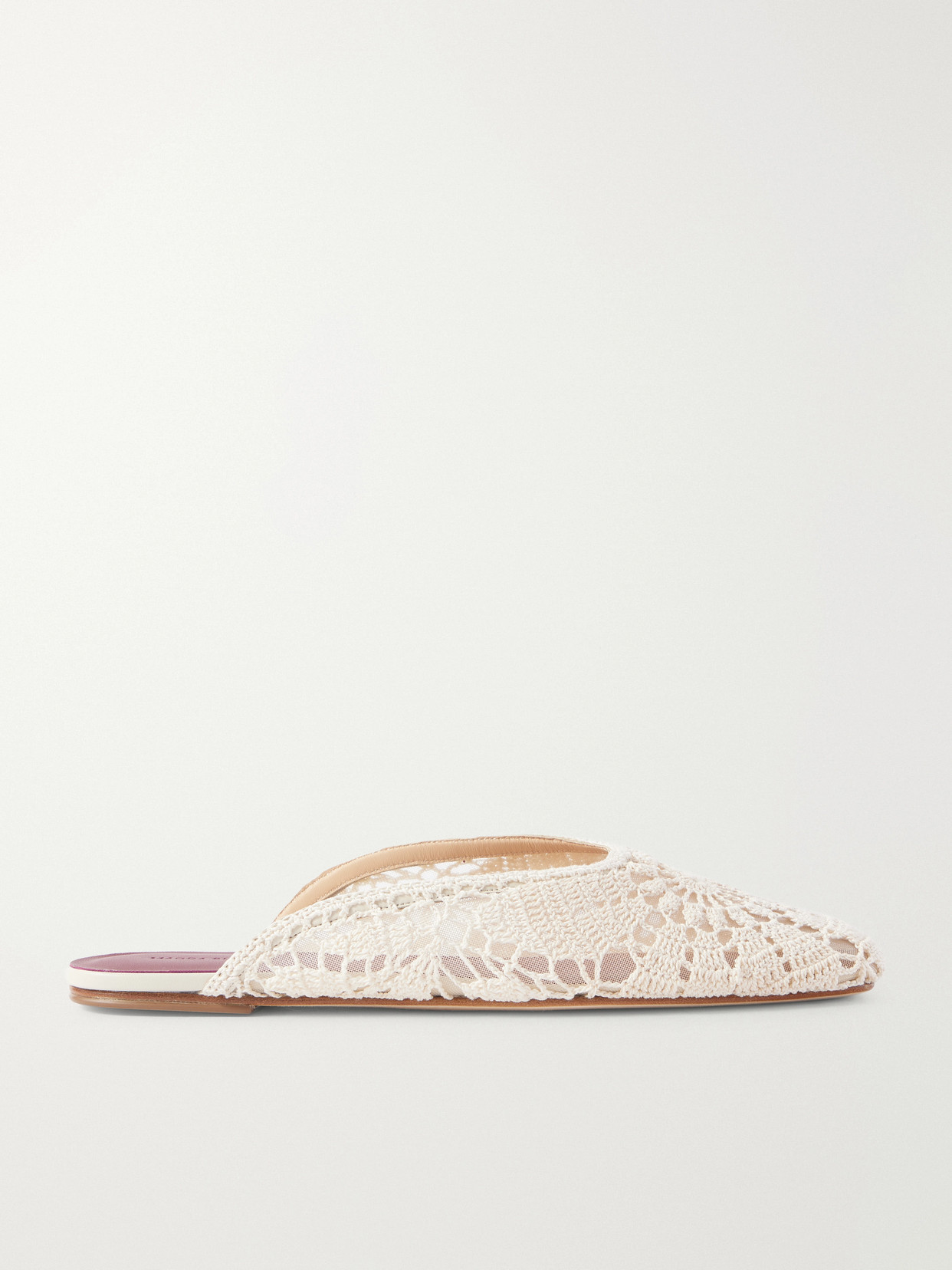 Magda Butrym - Crochet Mules - Neutrals | NET-A-PORTER (US)