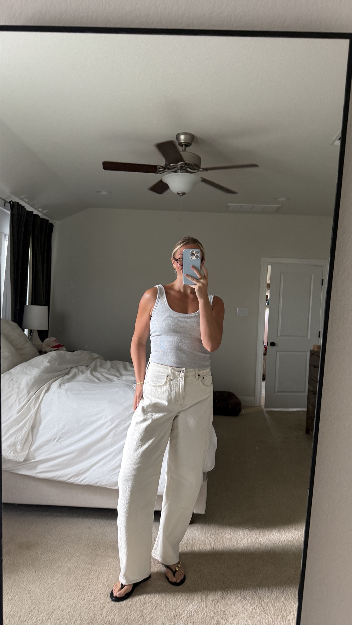 m in top / 29 in jeans / casual mom ootd / mom outfit / casual outfits / spring and summer outfit ideas / white jeans / everyday outfit / comfy mom style / casual everyday outfit 

#LTKootd #LTKmomlife