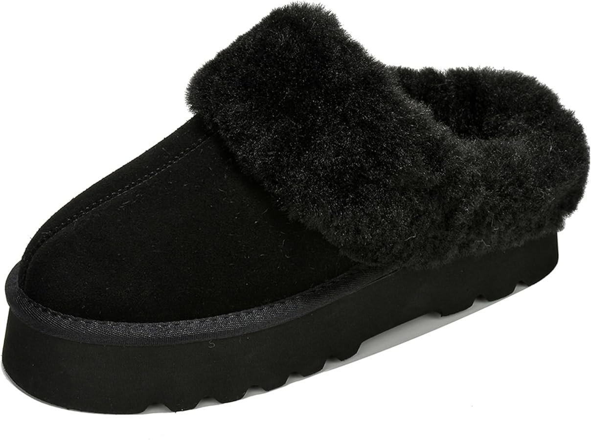 Project Cloud 100% Genuine Leather Slippers for Women Footwear - Memory Foam Clogs and Mules for ... | Amazon (US)