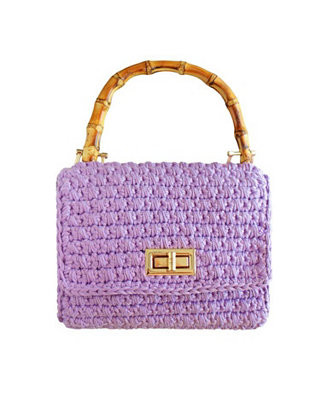 AIRMAIL Mini Crochet Handbag In Mauve Purple - Macy's | Macy's
