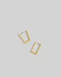 Square Huggie Hoop Earrings | Madewell