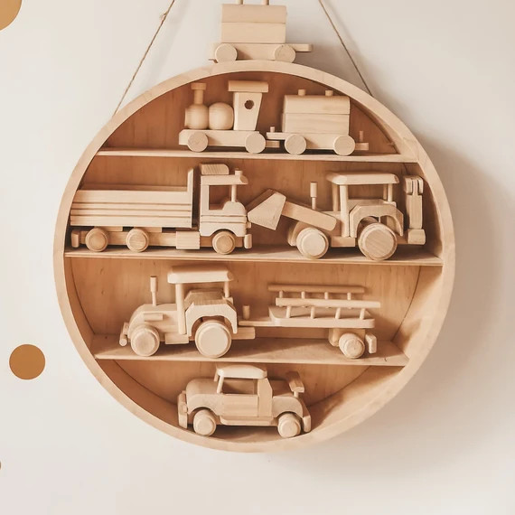 SET  5 , handmade wooden car toys montessori , digger toy , tractor , eco car , natural wood | Etsy (US)