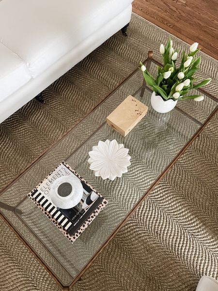Love how our living room turned out. Styled coffee table and the softest sisal I’ve ever felt. 

#LTKhome #LTKFind