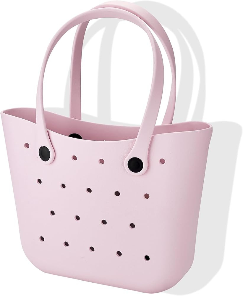 Beach Bag Rubber Tote Bag, Travel Tote Bag Waterproof Sandproof for Boat Pool Camping, Travel Cam... | Amazon (US)