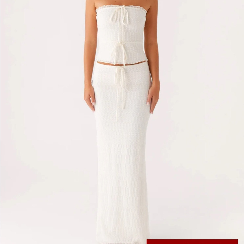 Peppermayo Blakely Tube Top & Maxi Skirt - Ivory US8 | Poshmark