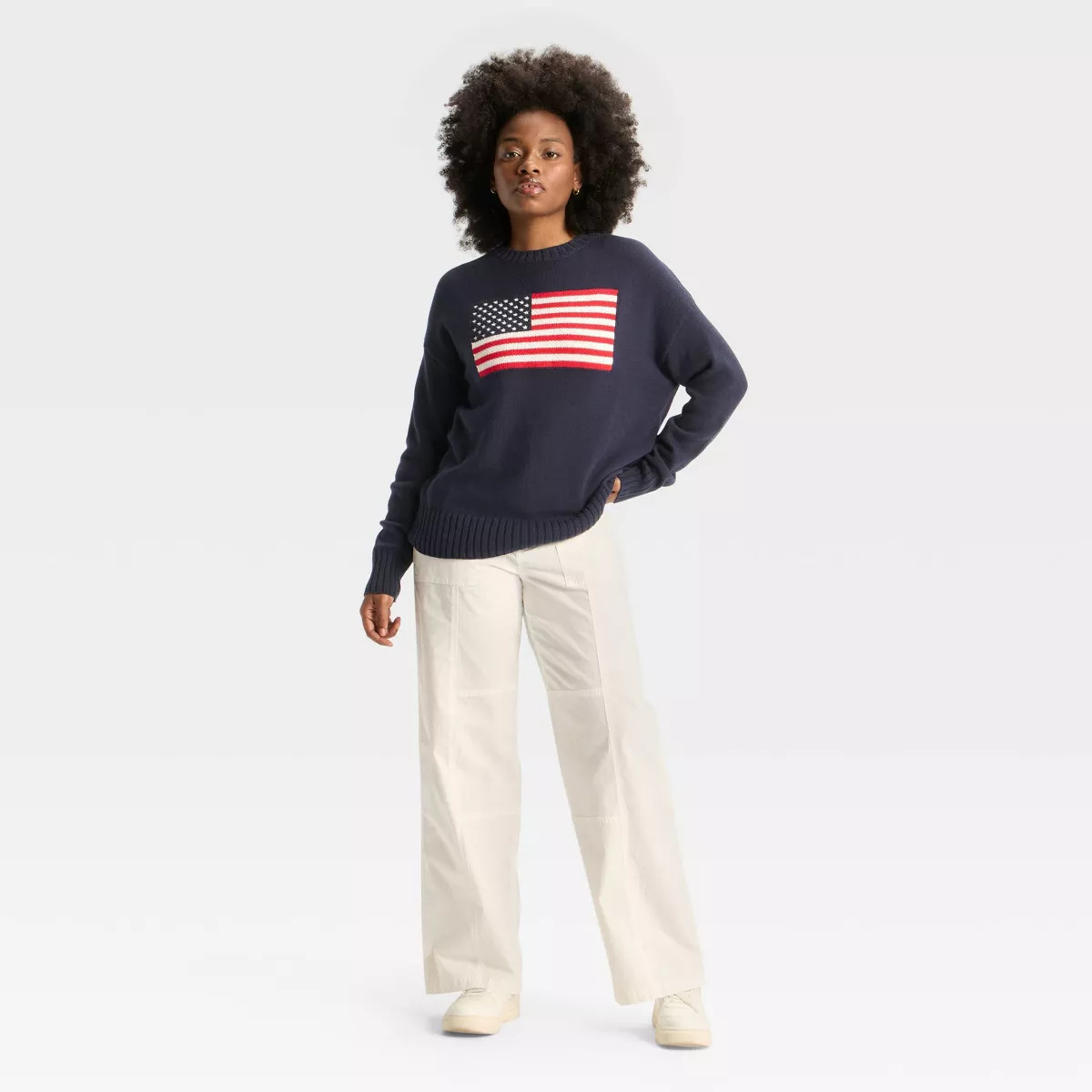 Women's Crewneck Americana Pullover Sweater - Wild Fable™ | Target