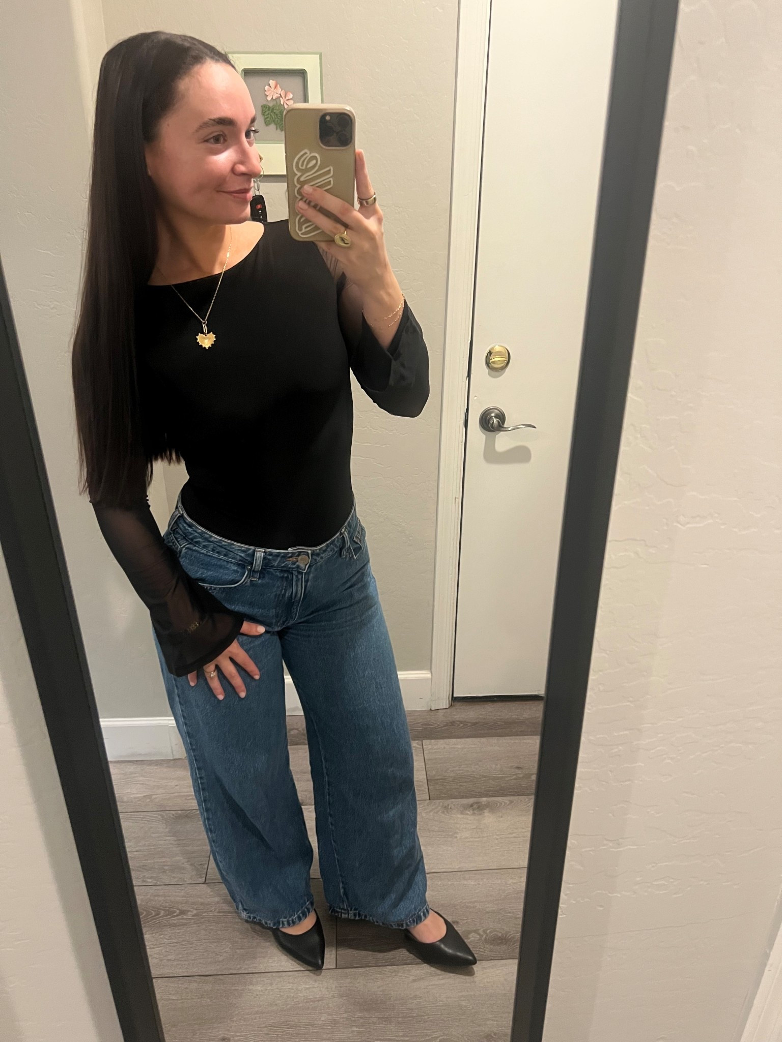 Cutie ootd! 5’7” size 27 in pants, 9 in shoes and small in the top! 

#LTKHoliday 

#LTKgrwm #LTKootd