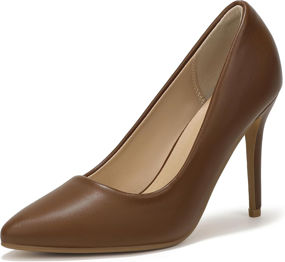 IDIFU Women's Stiletto High Heels Sexy Closed Pointed Toe Pumps | Amazon (US)