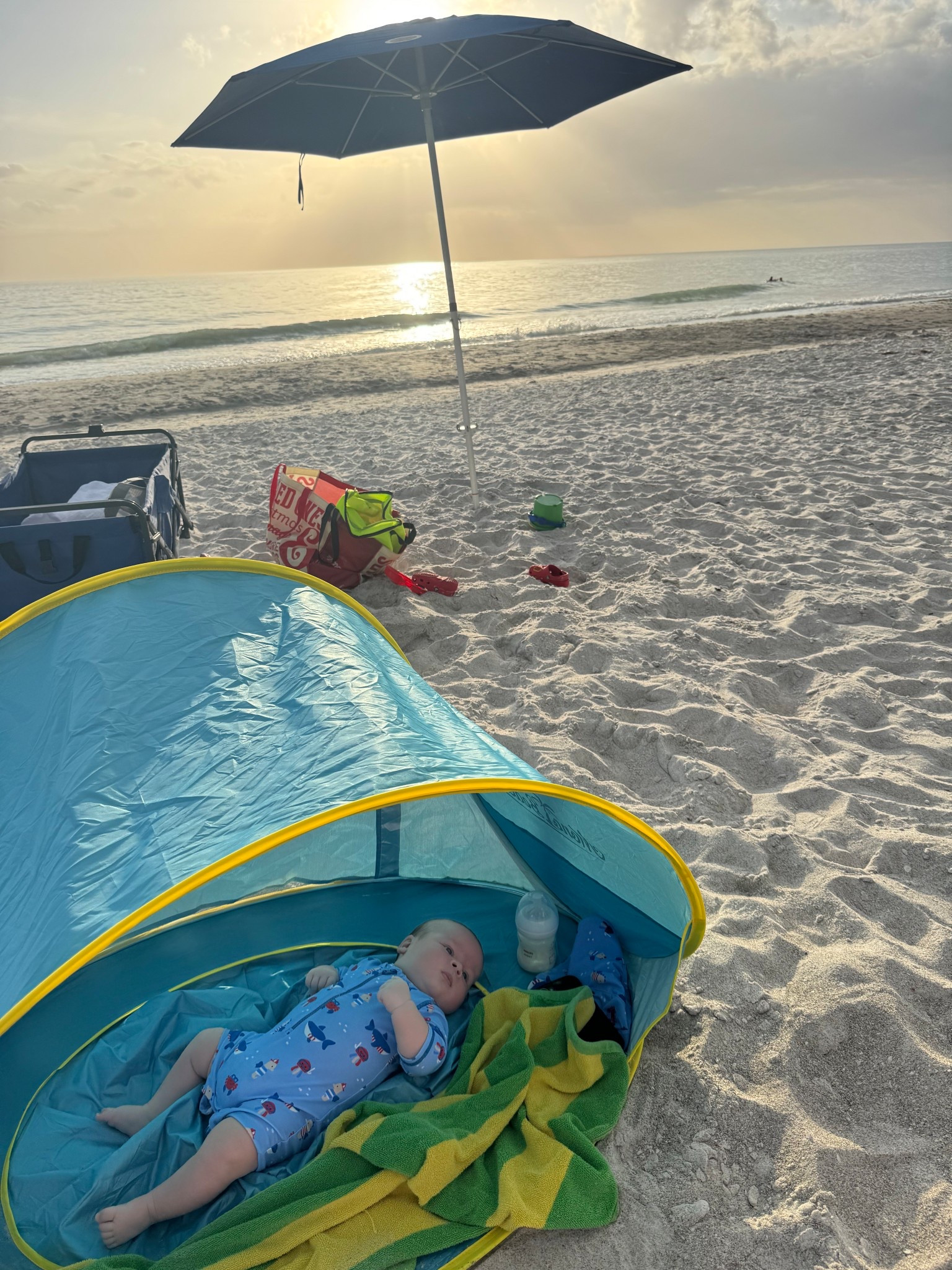 Baby canopy for the beach 

#LTKSwim #LTKFamily #LTKBaby