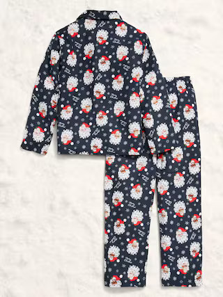 Printed Gender-Neutral Button-Front Pajama Set for Kids | Old Navy (US)
