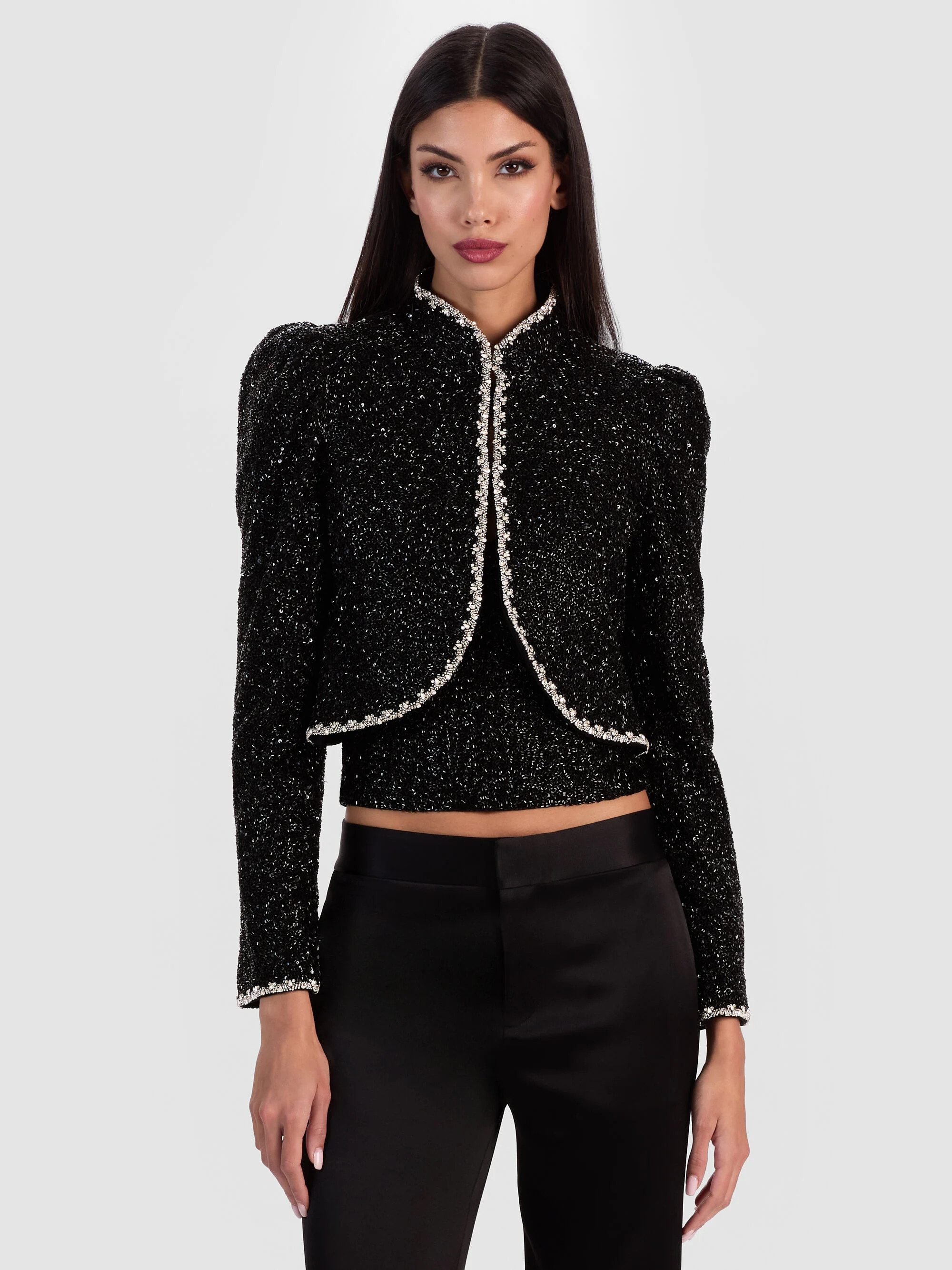 ILARIA EMBELLISHED JACKET | Alice + Olivia