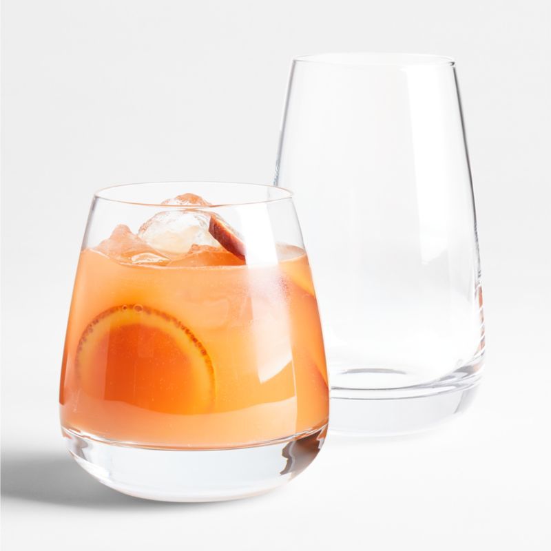 Bowery Rocks and Highball Glasses | Crate and Barrel | Crate & Barrel