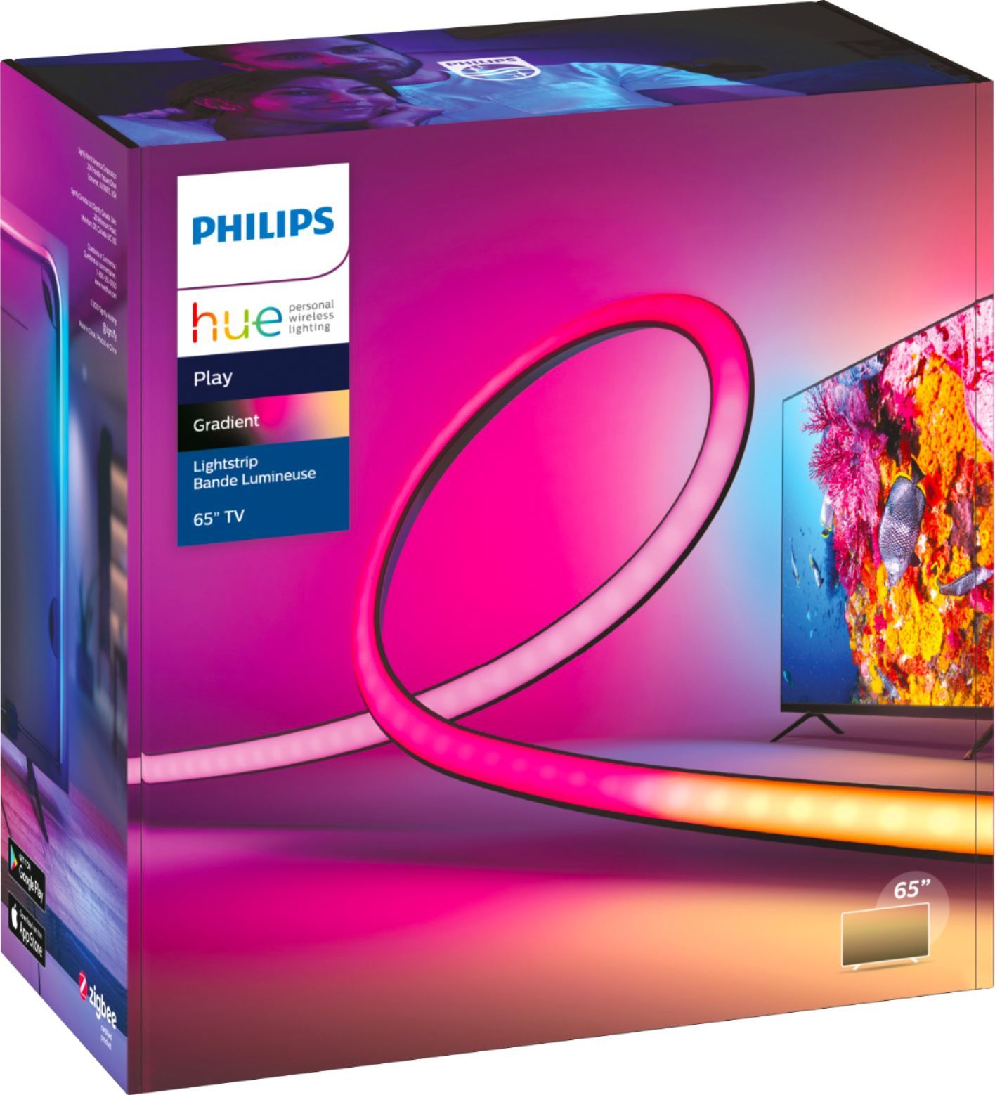 Philips Hue Play Gradient Lightstrip 65" Multi 560417 - Best Buy | Best Buy U.S.