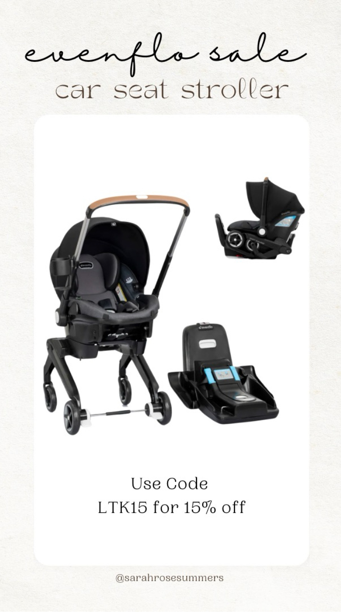 Evenflo Car Seat Stroller Combo - add the Evenflo Shyft DualRide to your baby registry now. These accessories make outings easier. Use code LTK15 for 15% off. Ends 6/30

#LTKBump #LTKSaleAlert #LTKBaby