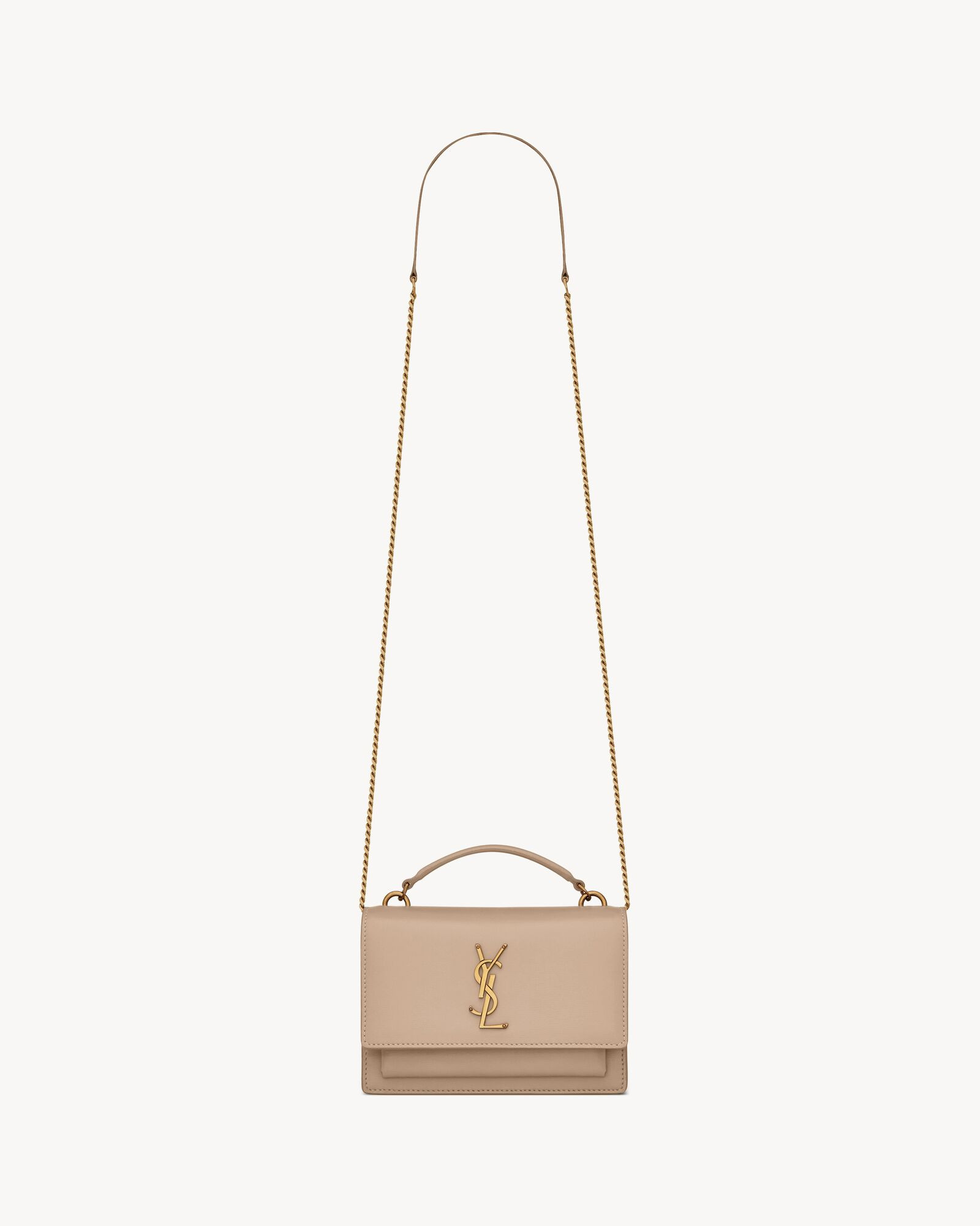 sunset chain wallet in smooth leather | Saint Laurent Inc. (Global)