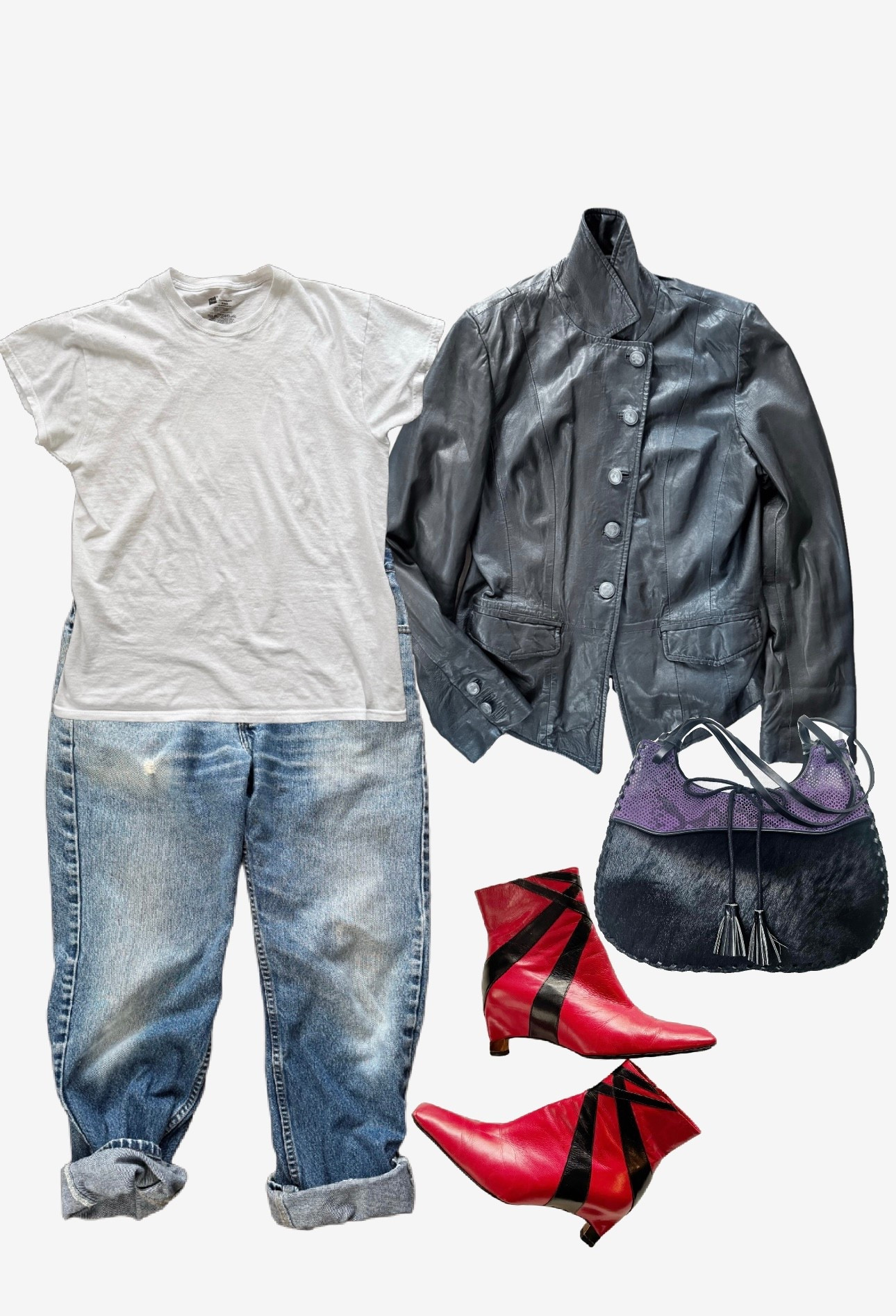 Everything is vintage except the men’s Hanes t-shirt. 

#LTKootd #LTKOver40