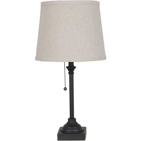 Mainstays Pull Chain 19" Accent Lamp, Bronze Finish | Walmart (US)