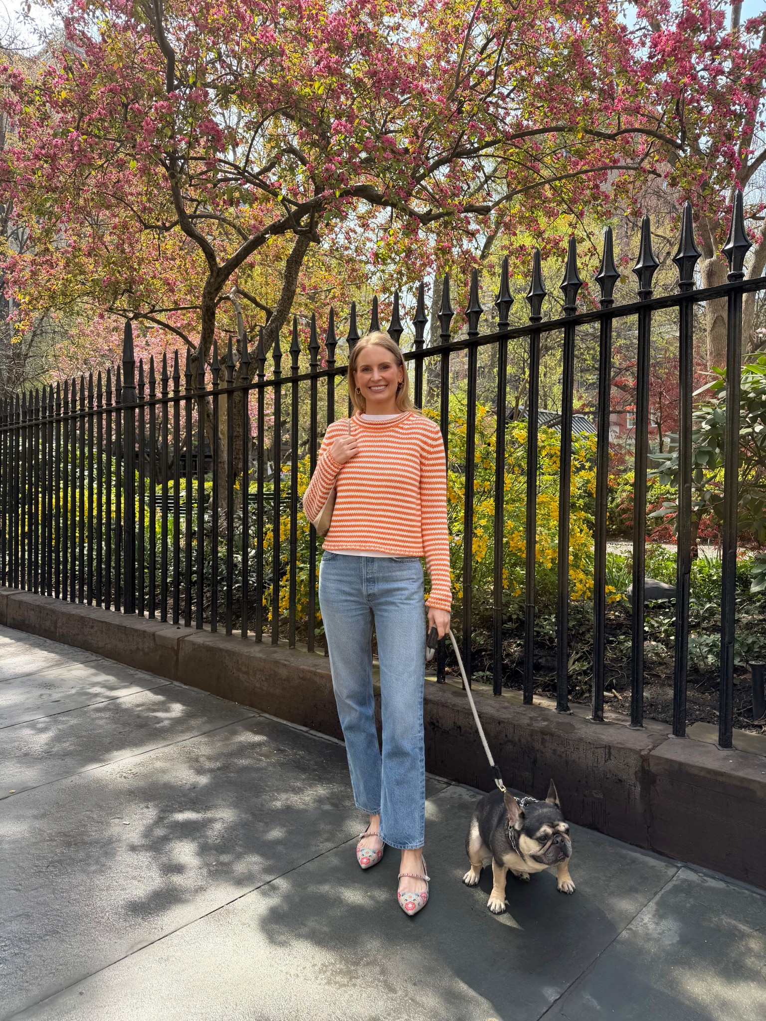 Today’s look 🧡 my flats are old Tabitha Simmons.

#LTKootd