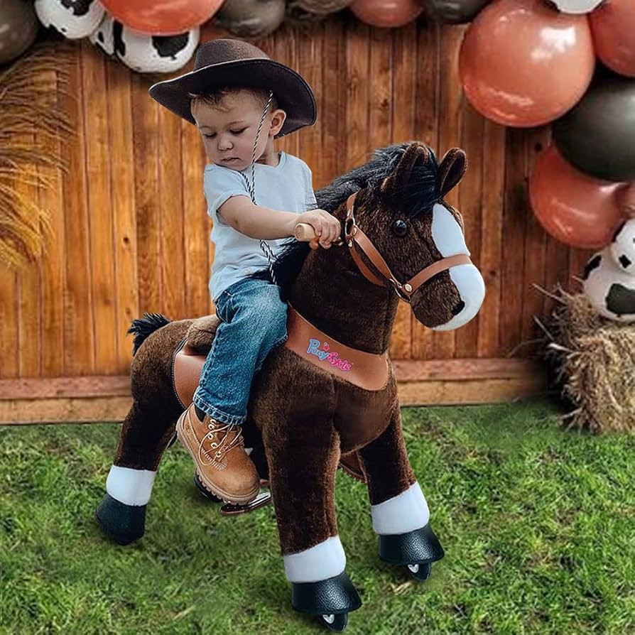 PonyCycle Ride on Horse Toy Walking Rocking Horses Classic Model U (with Brake/ 36" Height/Size 4... | Amazon (US)