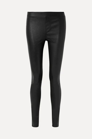 Helmut Lang - Stretch-leather Leggings - Black | NET-A-PORTER (US)