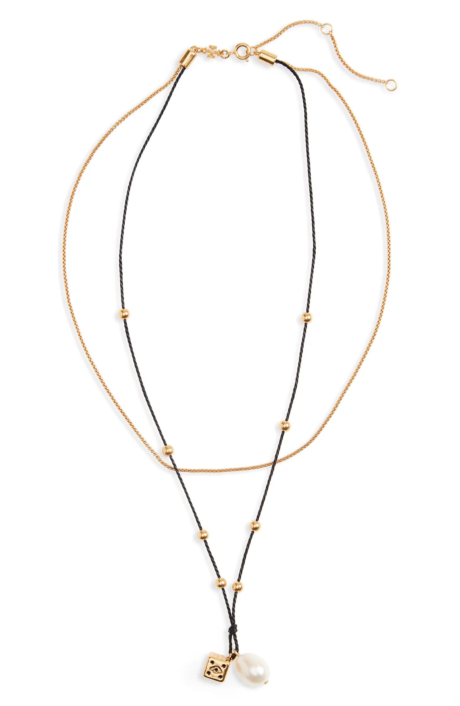 Kira Dice & Pearl Pendant Necklace | Nordstrom